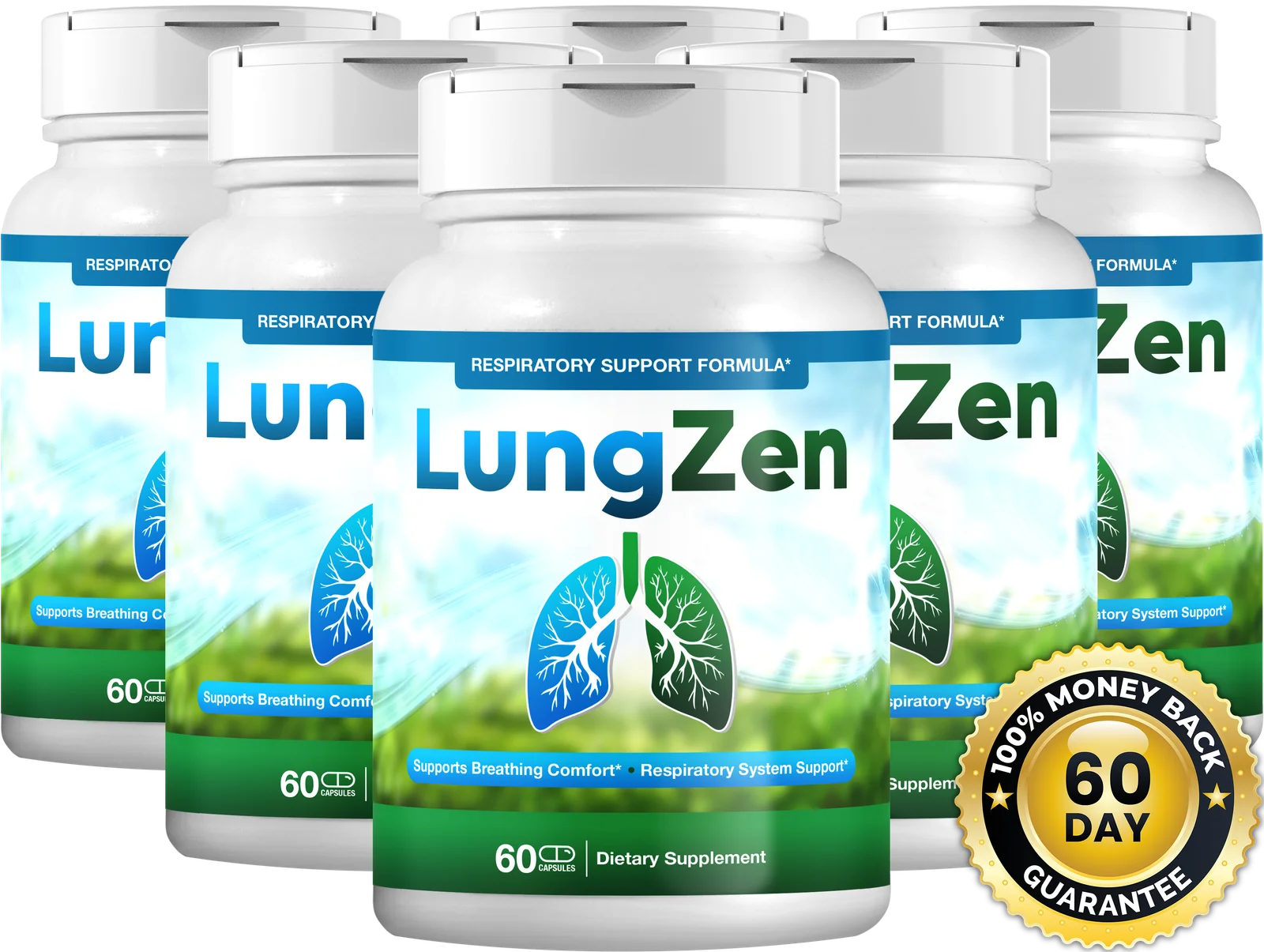 LungZen 6 bottle package - best value 180-day supply